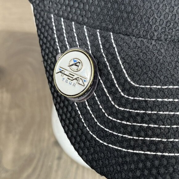 The Geothermal Golf Black Ahead Hat With Magnetic Ball Marker Ball Cap - Picture 7 of 13